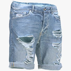 Ripped Shorts 178 - All MH Bodies  UE5 Skeletons - Rigged 3D