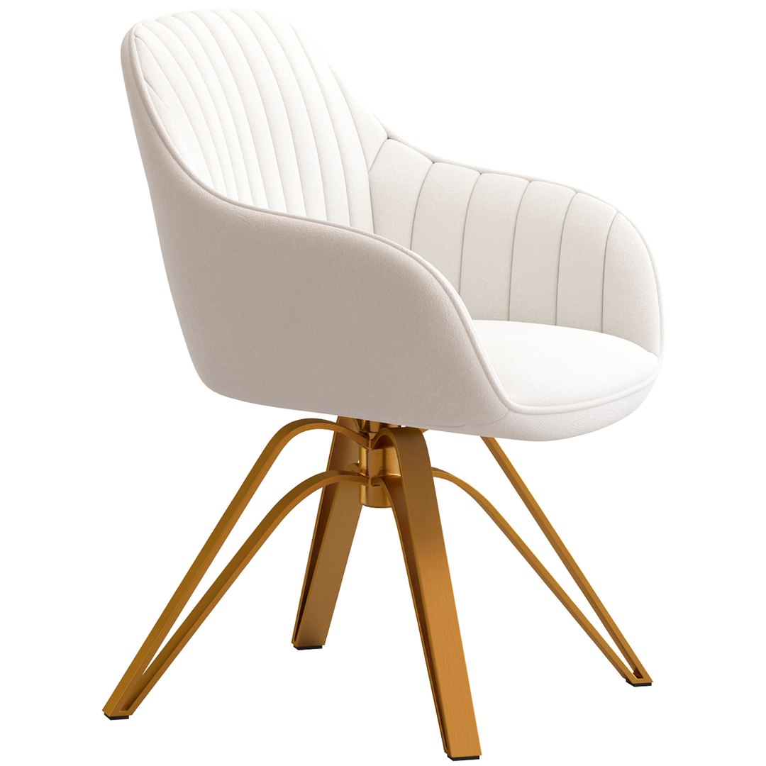 Art Leon Mid Century Modern Swivel Accent Chair 3D model - TurboSquid ...