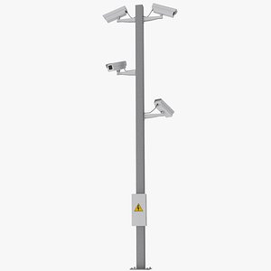 Security Cameras Pole