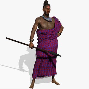 maasai warrior model
