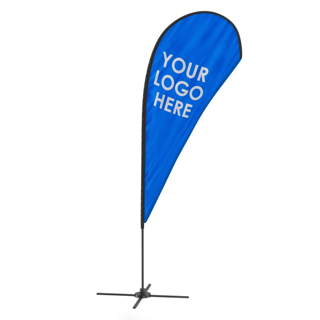 Banner Stand 3 Generic 3D model preview