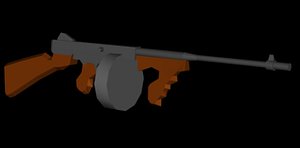 3d tommy gun model