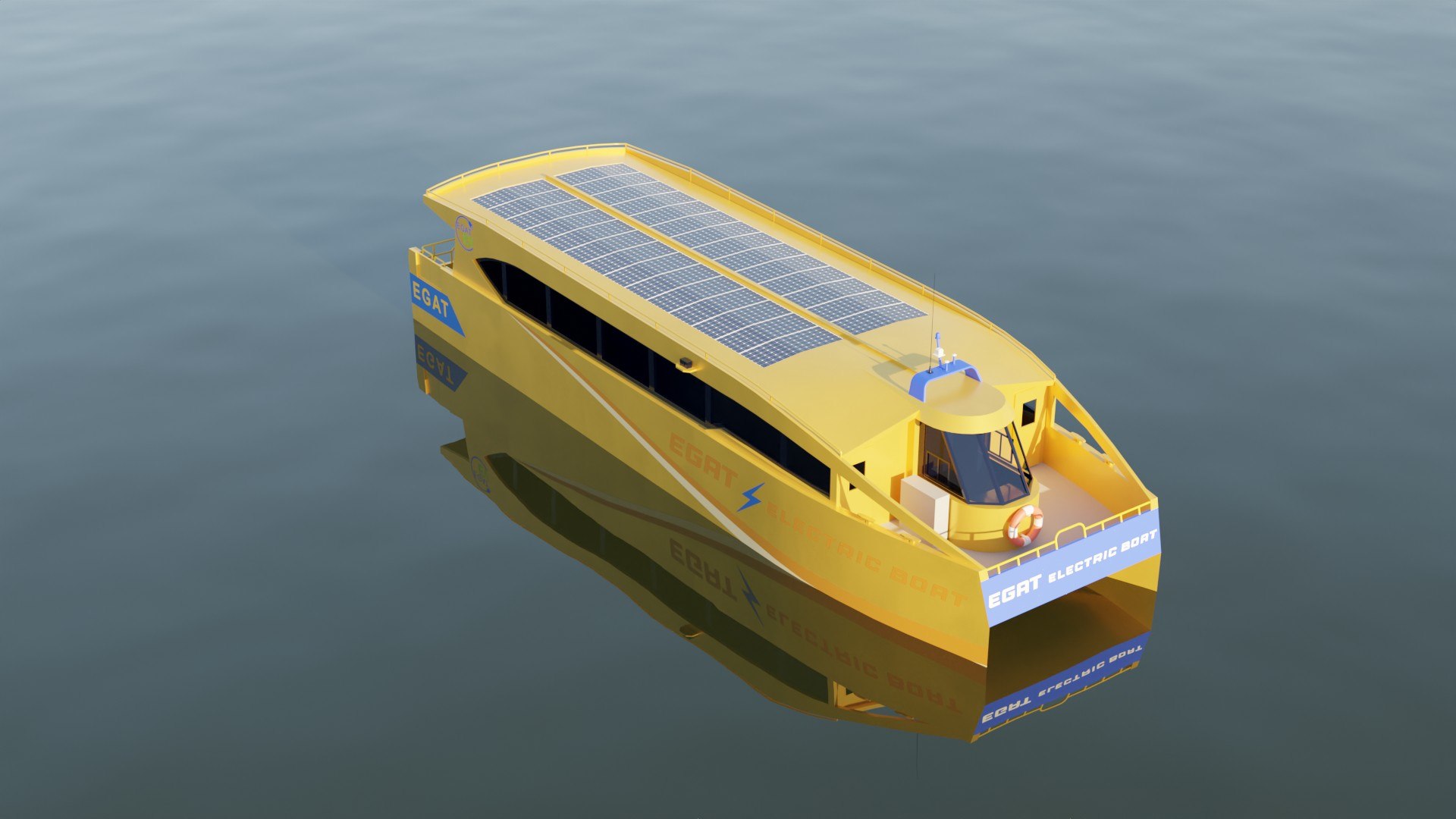 3D Electric river boat model TurboSquid 1965218