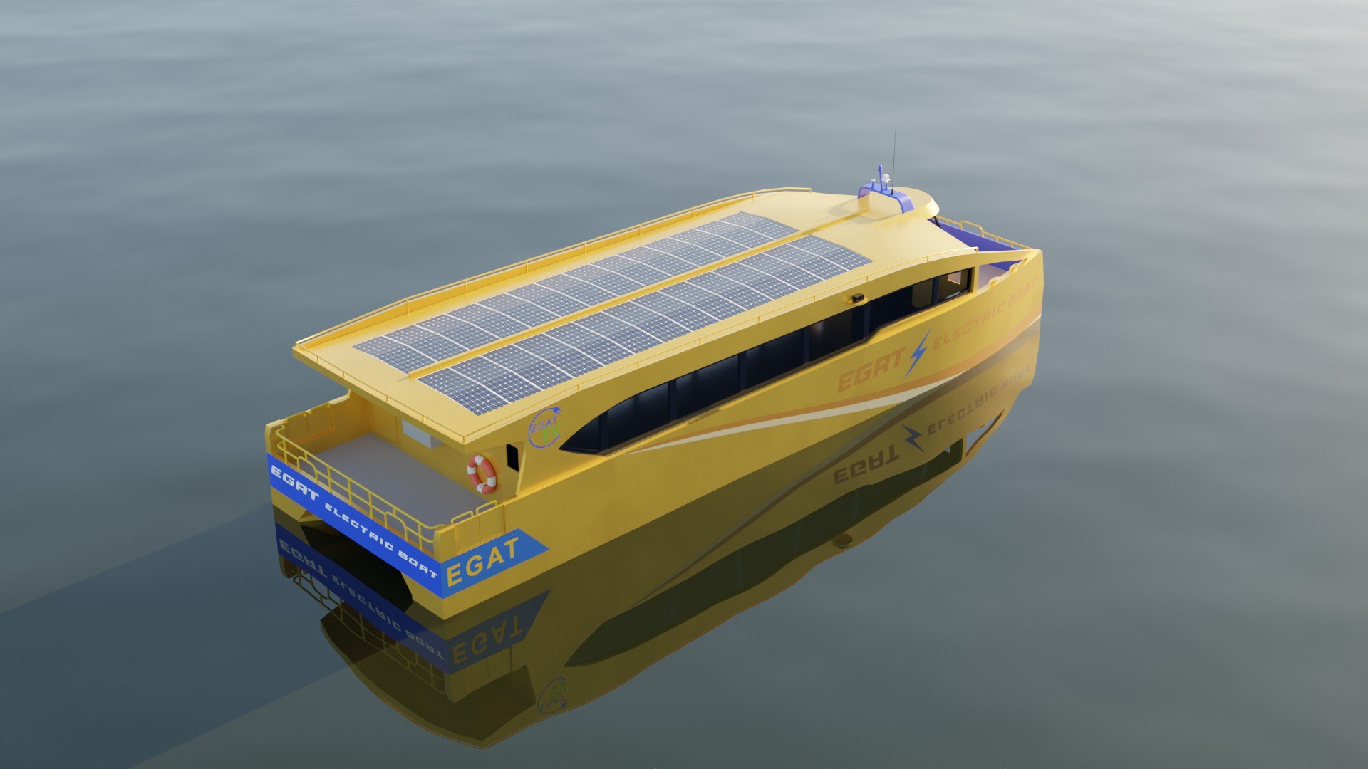 3D Electric river boat model TurboSquid 1965218