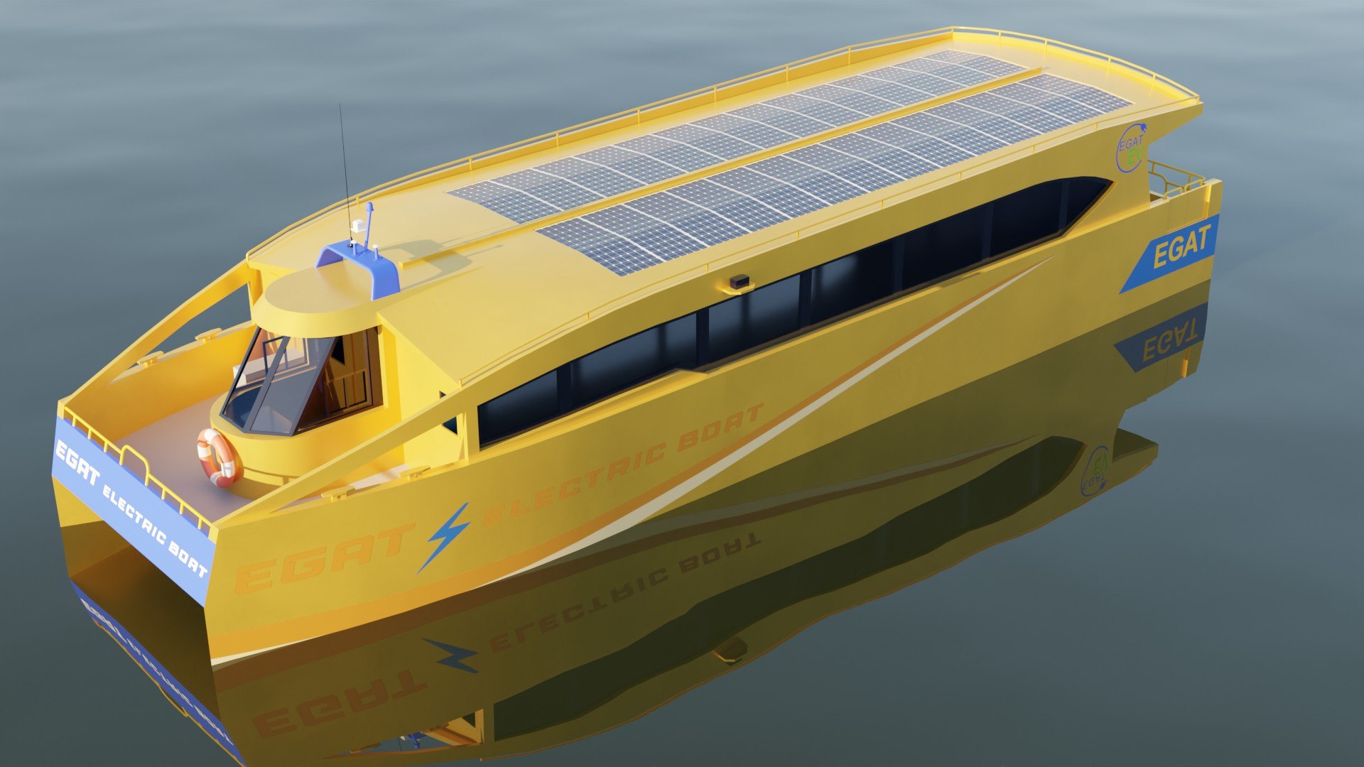 3D Electric river boat model TurboSquid 1965218