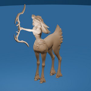 3D Huntress Centaur Deer-Body Archer