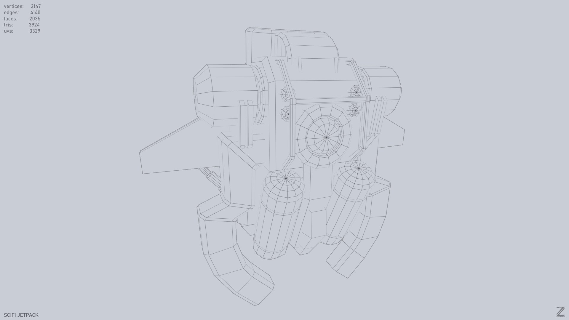 Scifi Jetpack 3D Model - TurboSquid 2397632