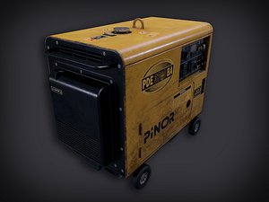 Lowpoly PBR Diesel Generator