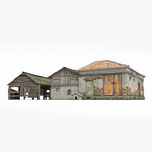 Peasant houses in the countryside 3D model