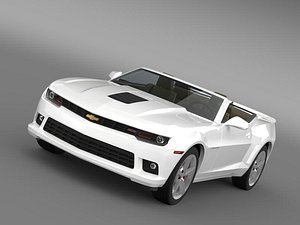 3d model chevrolet camaro ss convertible