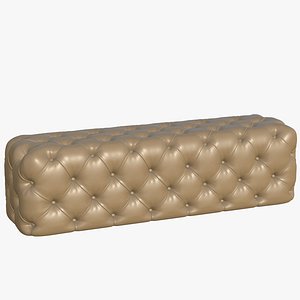 3D Chesterfield Leather Sofa