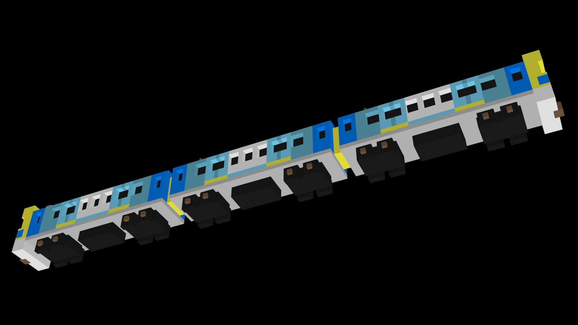3D Crossy Road Train Model - TurboSquid 1180783