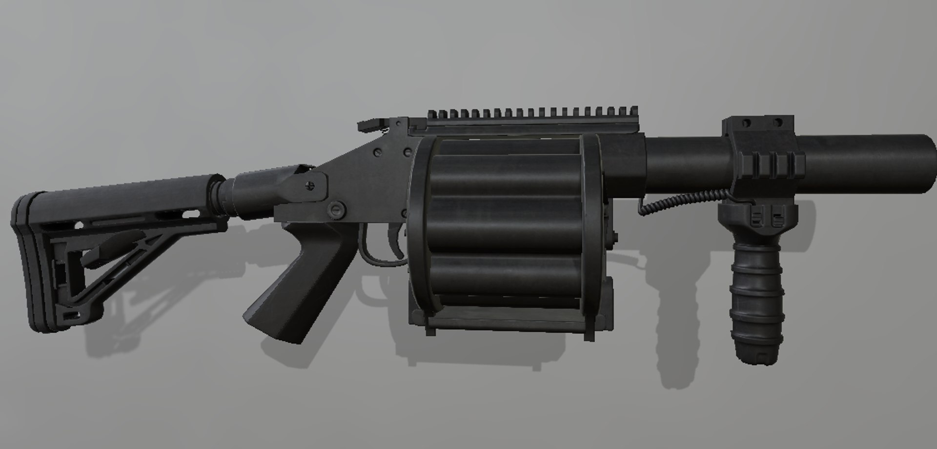 M32 Grenade Launcher 3d Model