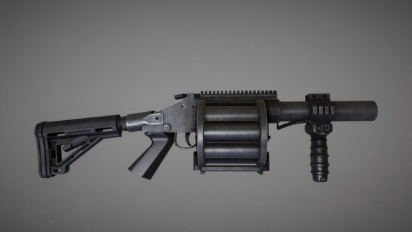 m32 grenade launcher 3d model