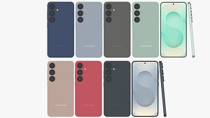 3D model Galaxy S25 All Colors