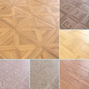 3D Parquet - Laminate - Wooden floor 6 in 1 model