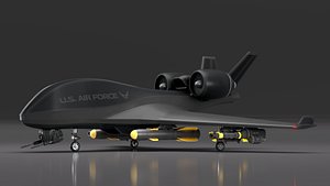 Future Drone Global Hawk 3D model