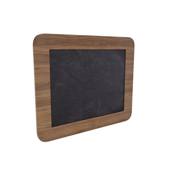 3D model chalkboard office