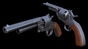 LeMat Revolver - Fully Textured High Quality 3D model