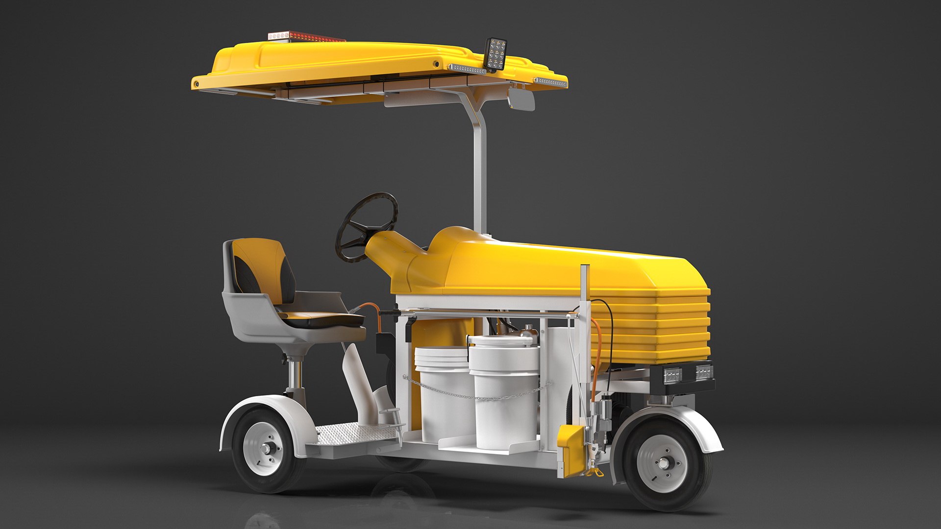 Road Line Marking Machines Collection Model - TurboSquid 2205659