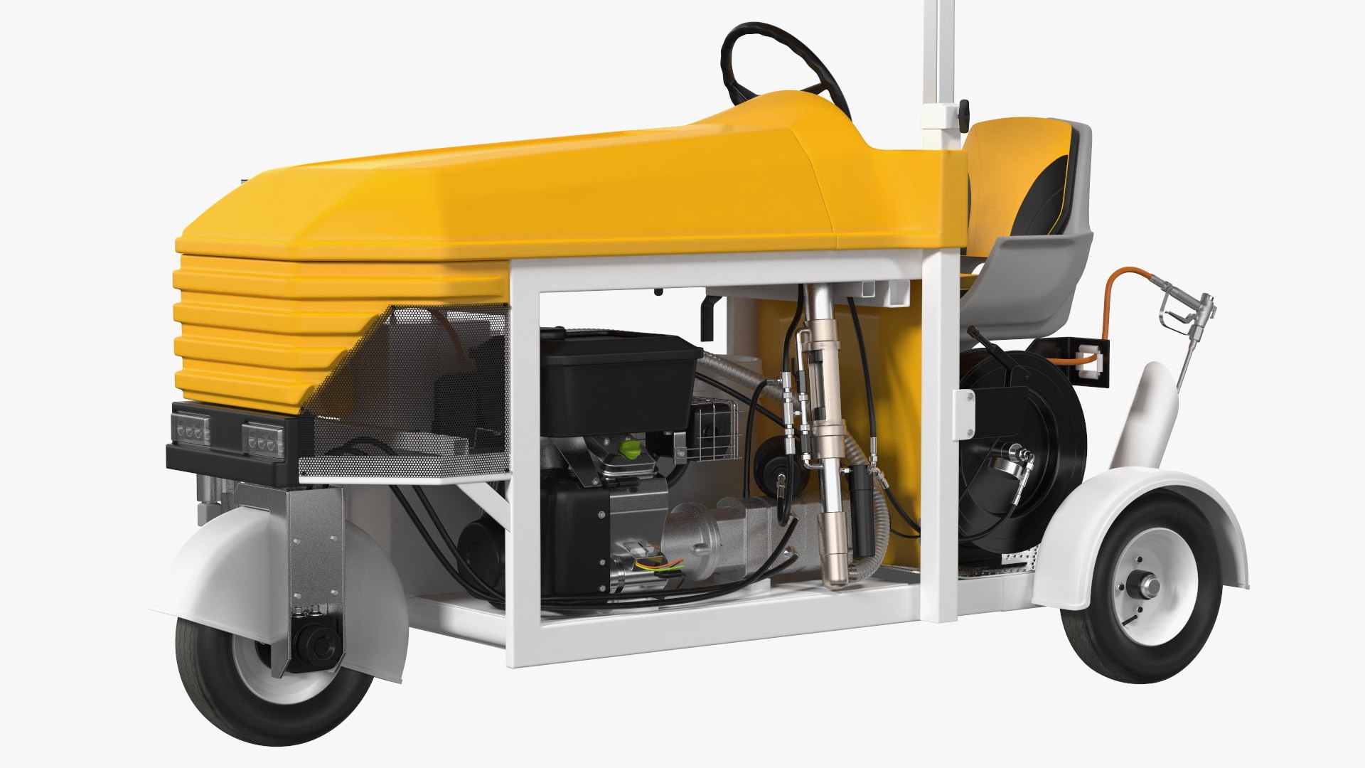 Road Line Marking Machines Collection Model - TurboSquid 2205659