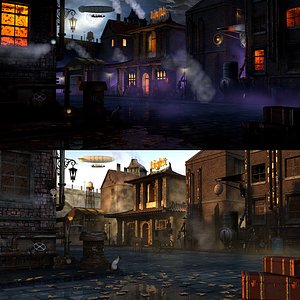 Steampunk town