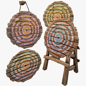 Medieval Wooden Target Archery Crossbowman Set