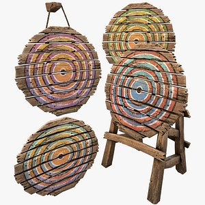 Medieval Wooden Target Archery Crossbowman Set