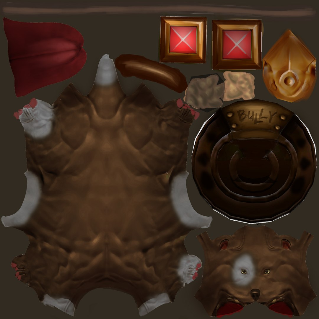 kostenlos Nur diffuse Spiel bereit Pitbull 3D-Modell - TurboSquid 1007329