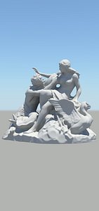 3D model roman figure 01
