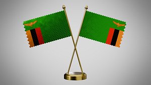 Table  Flag  of Zambia model