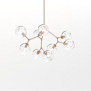 architectural visualization branching bubble 3D model