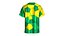 Men Brazil Geometric Pattern Soccer Jersey 3D