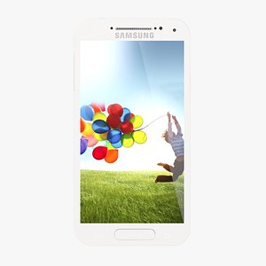 samsung galaxy s4 white obj