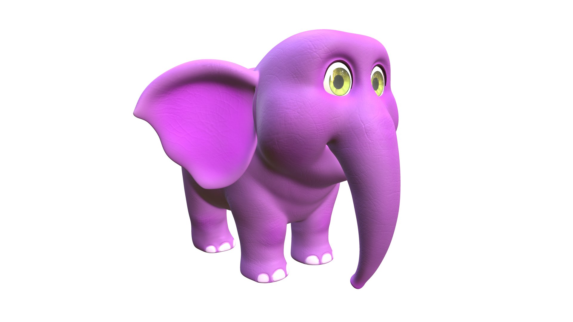 Elephant cartoon 3D model - TurboSquid 1362688