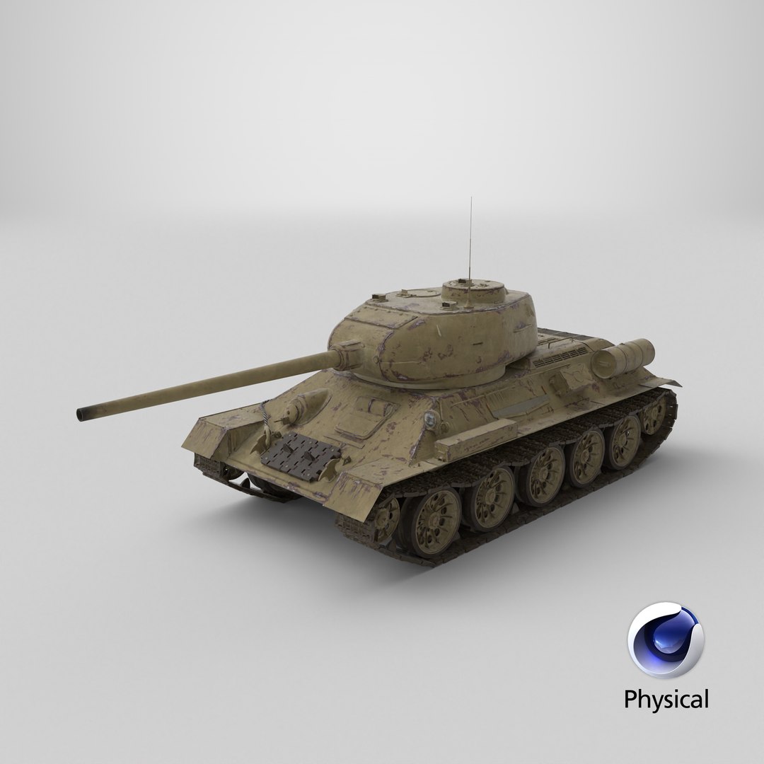 soviet tank t-34-85 green 3D model https://p.turbosquid.com/ts-thumb/p2/3dYTAH/gx/stemcell_cinema_4d_physical_render/png/1751916430/1920x1080/fit_q87/1332faf065445c08b9a7a00ab32cb78797a2e866/stemcell_cinema_4d_physical_render.jpg