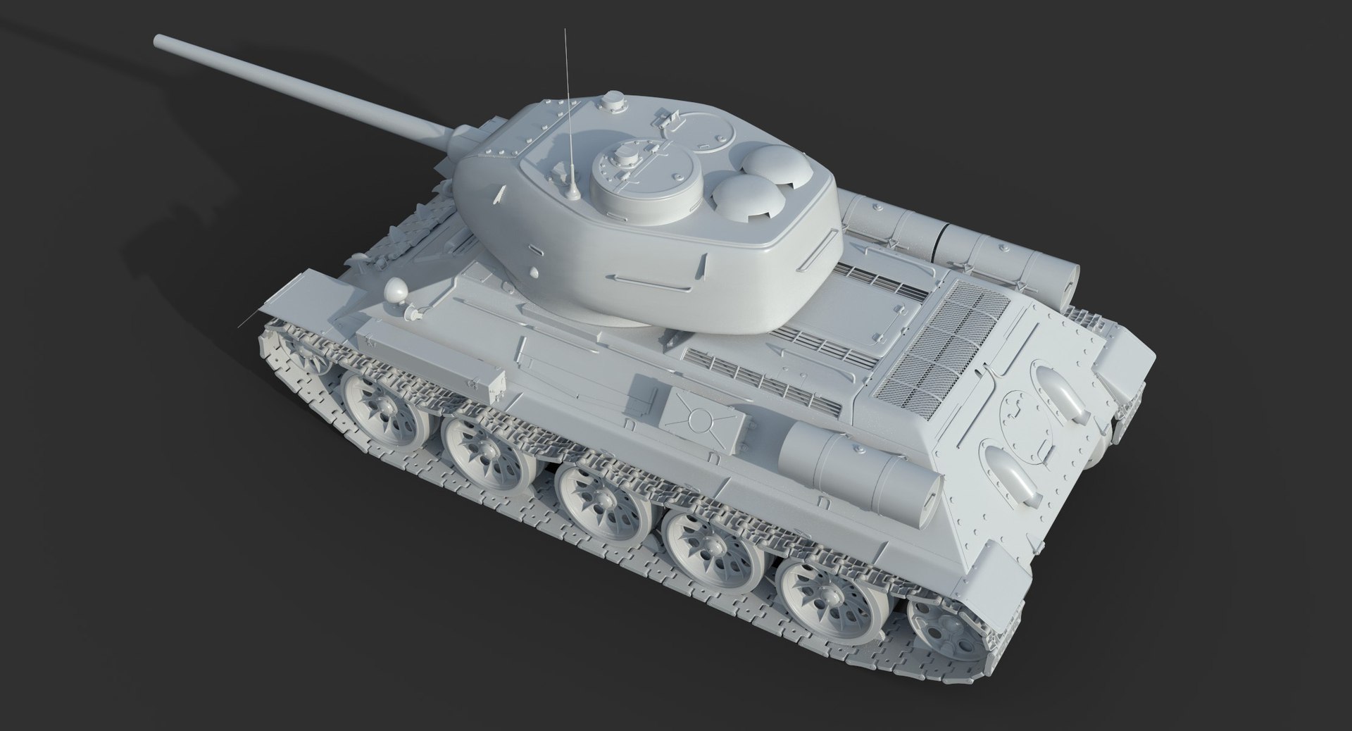 Soviet Tank T-34-85 Green 3D Model - TurboSquid 1365671