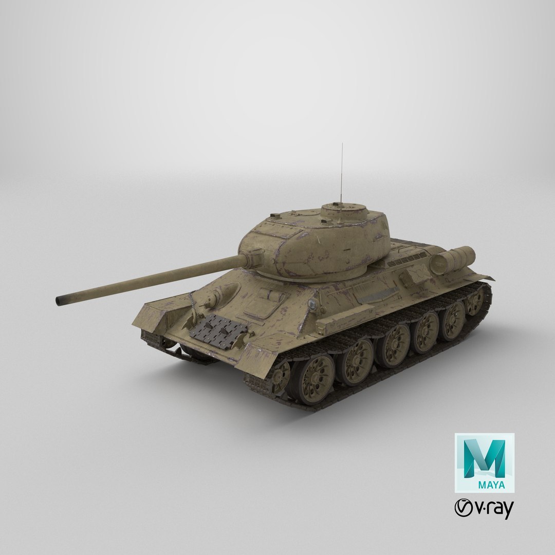 soviet tank t-34-85 green 3D model https://p.turbosquid.com/ts-thumb/p2/3dYTAH/sB/stemcell_maya_vray_render/png/1751916426/1920x1080/fit_q87/0f01d903904b3cf7d23fe713cddb4eebcb6c7f11/stemcell_maya_vray_render.jpg