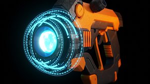 3D sai-fi gun