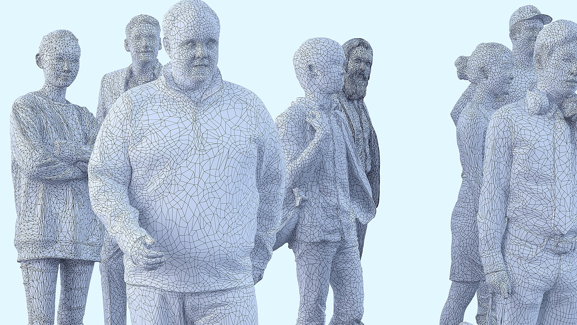 3D A Collection Of People In Random Poses X20 - TurboSquid 2415689