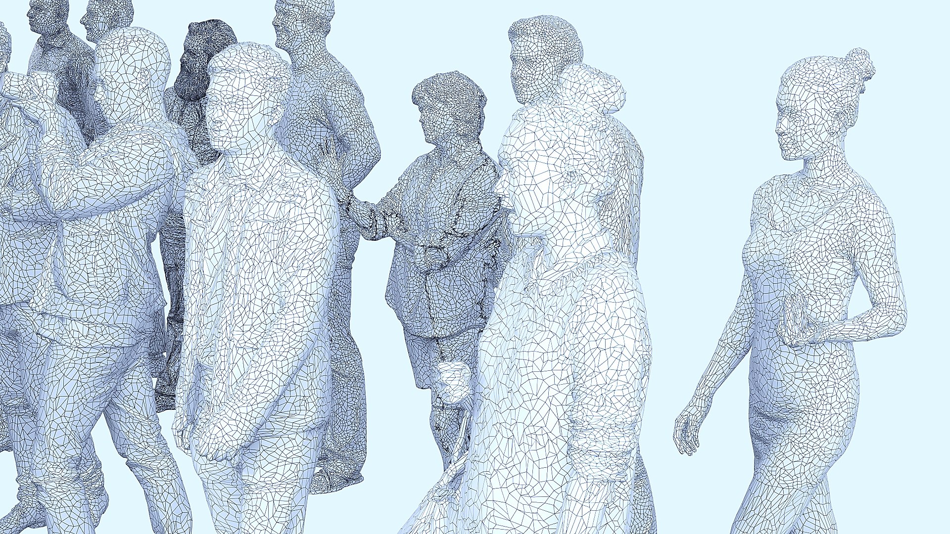 3D A Collection Of People In Random Poses X20 - TurboSquid 2415689