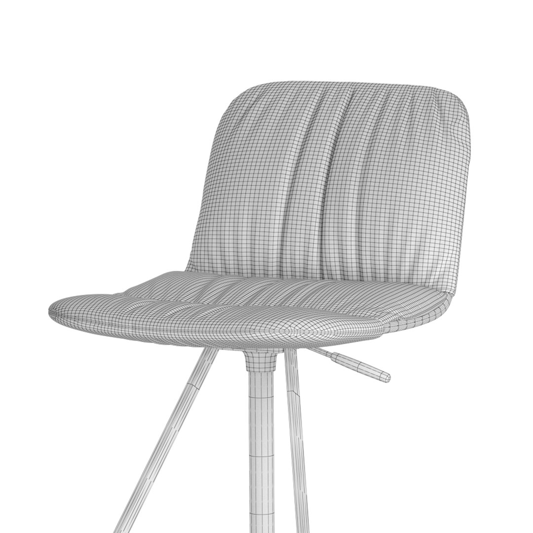 Cattelan Italia Axel Barstool 3D Model - TurboSquid 1410848