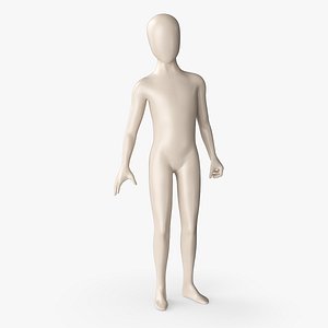 Mannequin Child Rigged 3D model