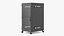 Floor Standing Rack Cabinet 27U Black Empty
