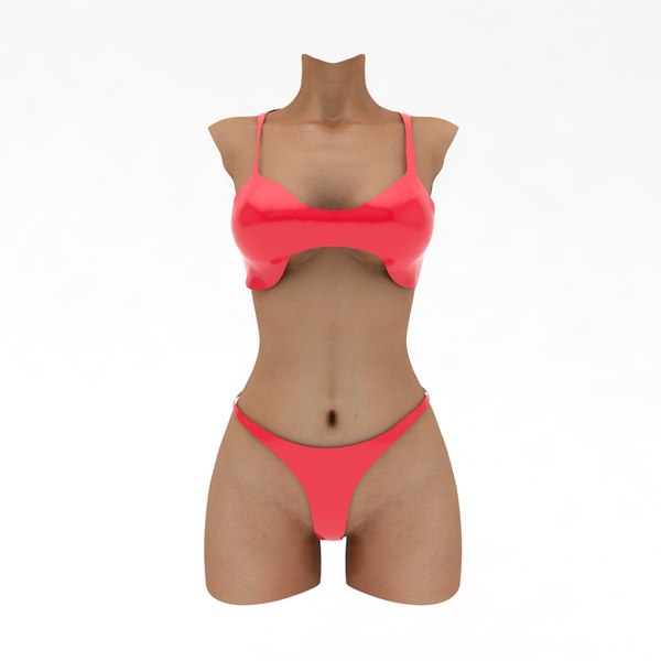 bikini woman bust model