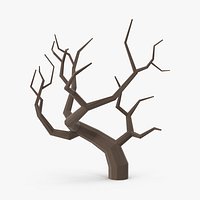Bare Desert Tree 02 Low Poly