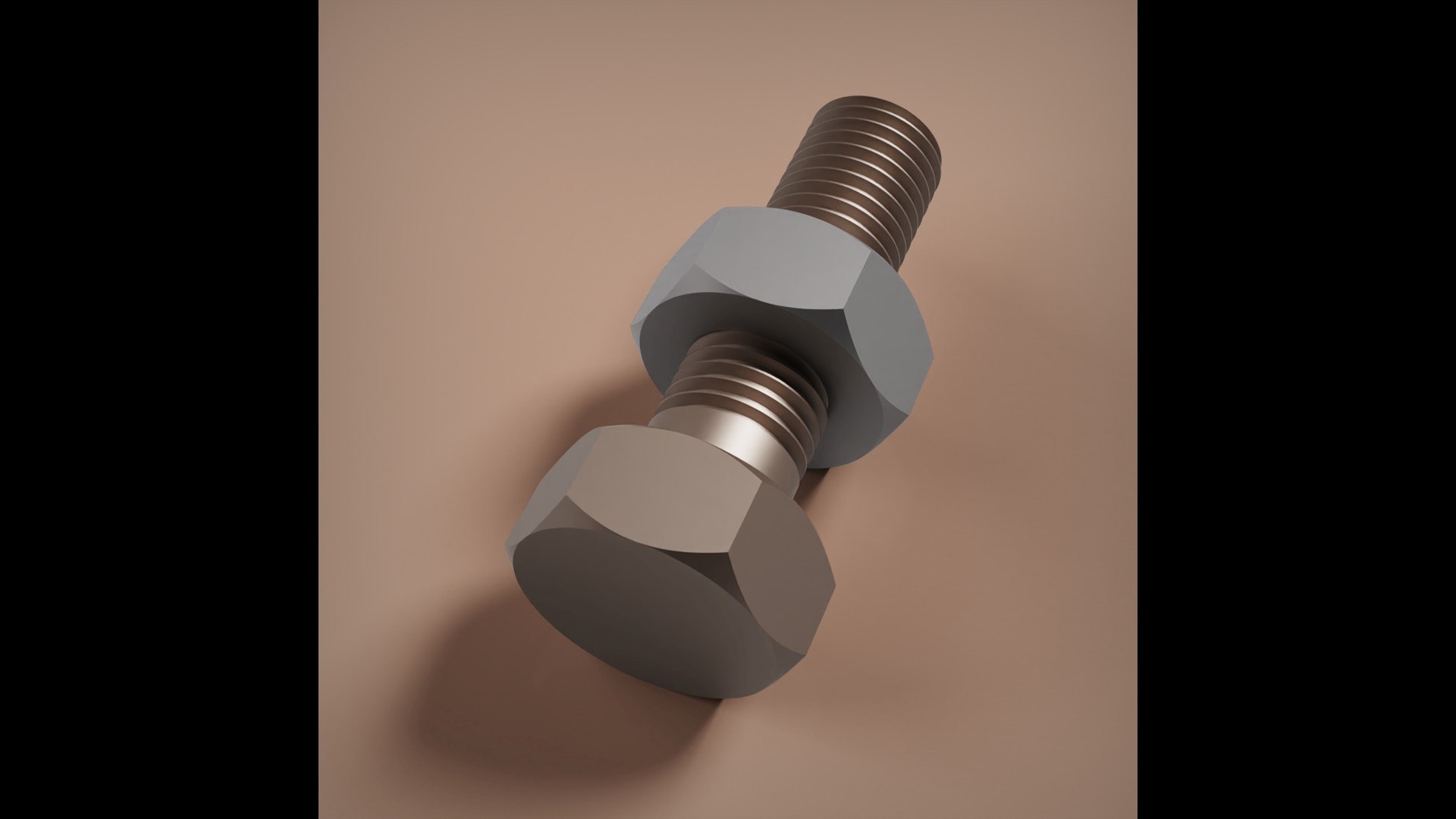 M12 Bolt And Nut 3D Model - TurboSquid 2292426
