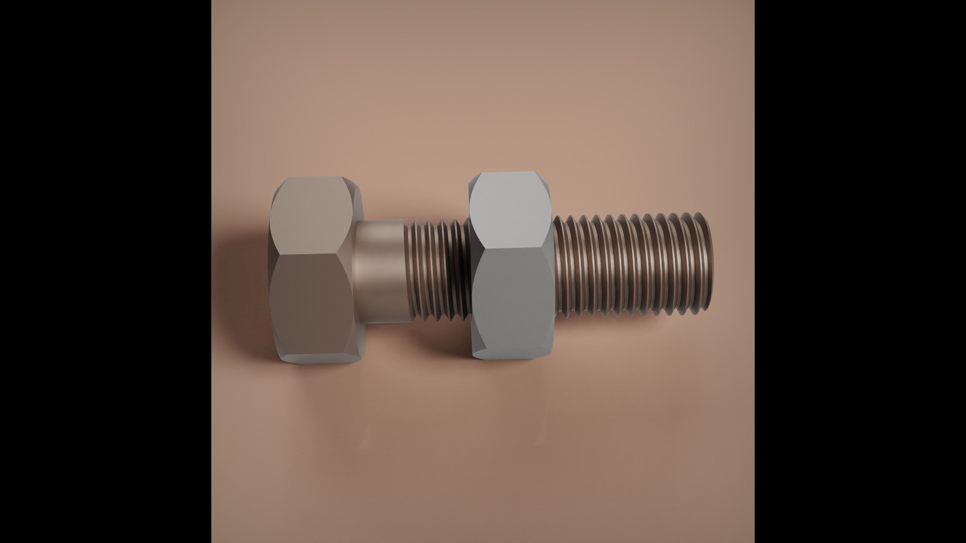 M12 Bolt And Nut 3D Model - TurboSquid 2292426