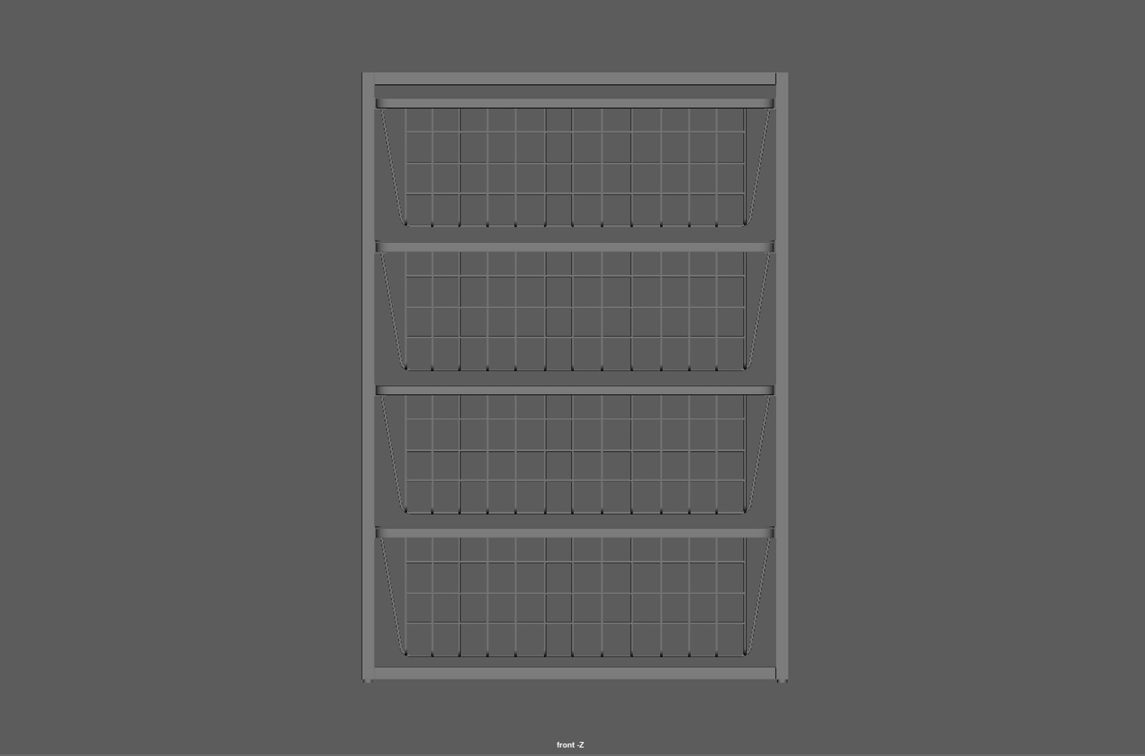 Pull Out Kitchen Wire Basket Rack 3D Model - TurboSquid 2282326