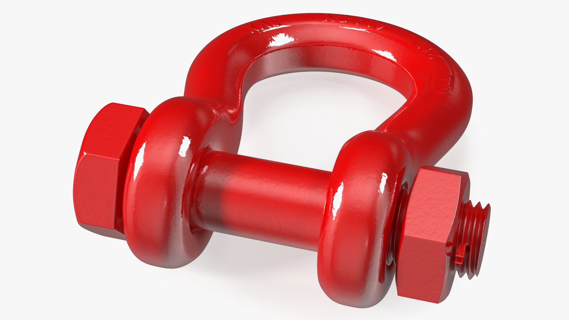 3D Model Red Anchor Shackle - TurboSquid 2022718